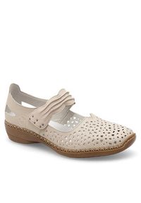 Rieker Półbuty 41399-60 Beżowy. Kolor: beżowy. Materiał: skóra #2