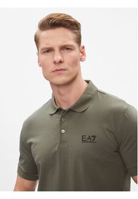 EA7 Emporio Armani Polo 8NPF04 PJM5Z 1846 Zielony Regular Fit. Typ kołnierza: polo. Kolor: zielony. Materiał: bawełna