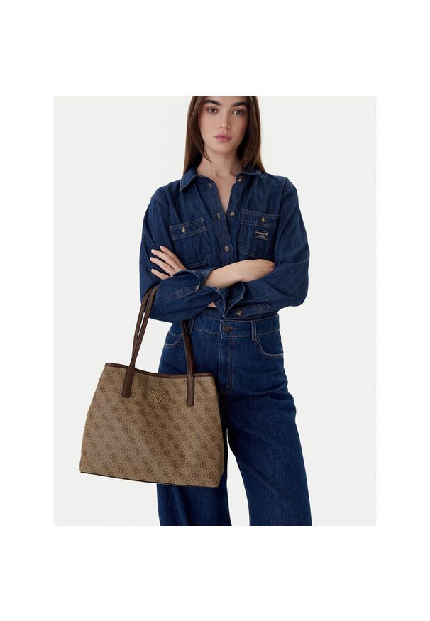 Torebka Guess. Kolor: brązowy