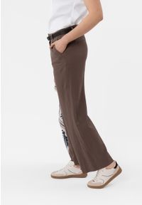 Volcano - Spodnie z lnem R-GITTA. Materiał: len. Wzór: gładki. Styl: elegancki, klasyczny #1