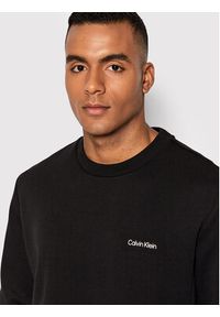 Calvin Klein Bluza K10K109926 Czarny Relaxed Fit. Kolor: czarny. Materiał: syntetyk