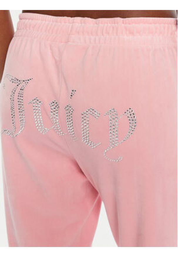 Juicy Couture Spodnie dresowe Tina JCAPW045 Różowy Regular Fit. Kolor: różowy. Materiał: syntetyk