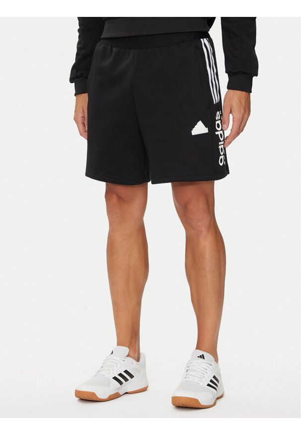 Adidas - adidas Szorty sportowe House of Tiro IW0168 Czarny Regular Fit. Kolor: czarny. Materiał: bawełna, syntetyk. Styl: sportowy