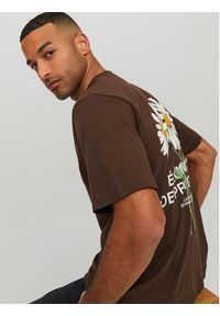 Jack & Jones - Jack&Jones T-Shirt Flores 12228776 Brązowy Loose Fit. Kolor: brązowy. Materiał: bawełna #5