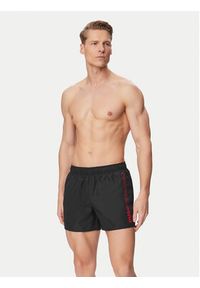 Hugo - HUGO Szorty kąpielowe Tiki 50561111 Czarny Regular Fit. Kolor: czarny. Materiał: syntetyk #3