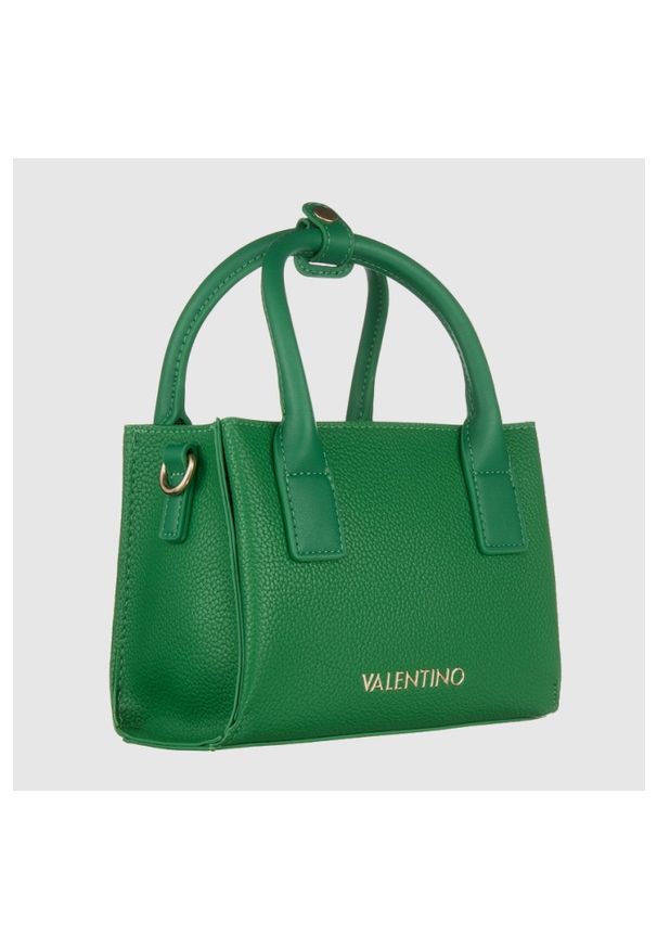 Valentino by Mario Valentino - VALENTINO Zielona torebka o teksturze skóry seychelles shopping. Kolor: zielony. Materiał: skórzane