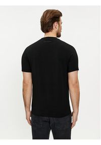 Karl Lagerfeld - KARL LAGERFELD T-Shirt 755054 542221 Czarny Regular Fit. Typ kołnierza: dekolt w karo. Kolor: czarny. Materiał: bawełna #4