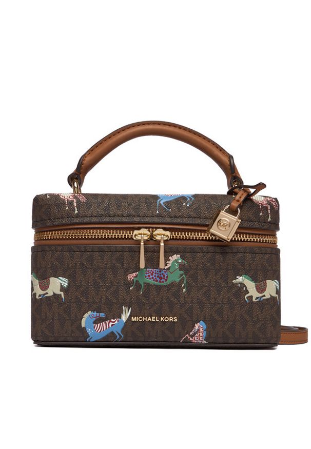 MICHAEL Michael Kors Torebka 32R6GQ1C0U Brązowy. Kolor: brązowy. Materiał: skórzane