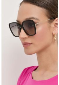 Chloe - Chloé okulary przeciwsłoneczne damskie kolor czarny. Kolor: czarny #4
