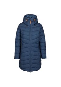 TRESPASS - Damska długa kurtka Trespass Turka. Kolor: niebieski. Materiał: materiał. Długość: długie #1