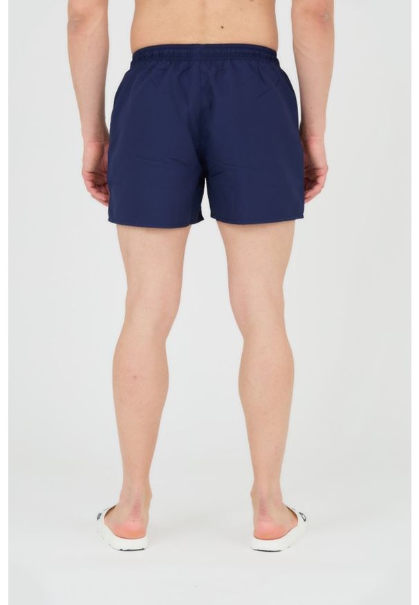 Emporio Armani - EMPORIO ARMANI Męskie spodenki kąpielowe granatowe, Rozmiar 52. Kolor: niebieski. Materiał: poliester