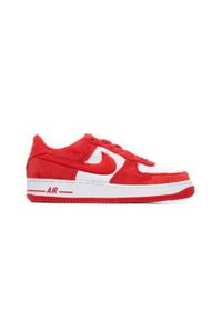 Buty do chodzenia damskie Nike Air Force 1 valentine's Day Gs. Zapięcie: sznurówki. Kolor: biały, czarny, czerwony, wielokolorowy. Materiał: syntetyk, materiał. Szerokość cholewki: normalna. Model: Nike Air Force. Sport: turystyka piesza