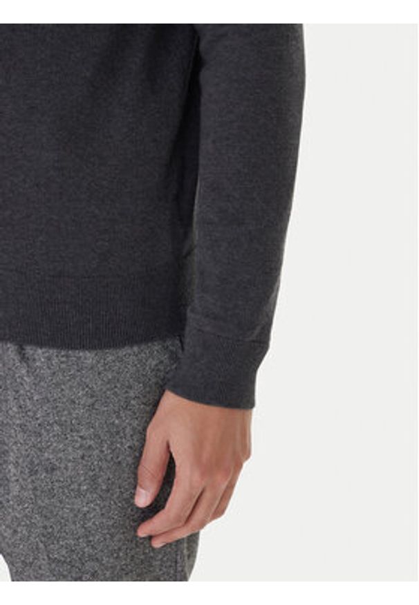 TOMMY HILFIGER - Tommy Hilfiger Sweter Essential MW0MW14745 Szary Regular Fit. Kolor: szary. Materiał: bawełna