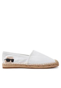 Karl Lagerfeld - KARL LAGERFELD Espadryle KL80111N Biały. Kolor: biały. Materiał: materiał