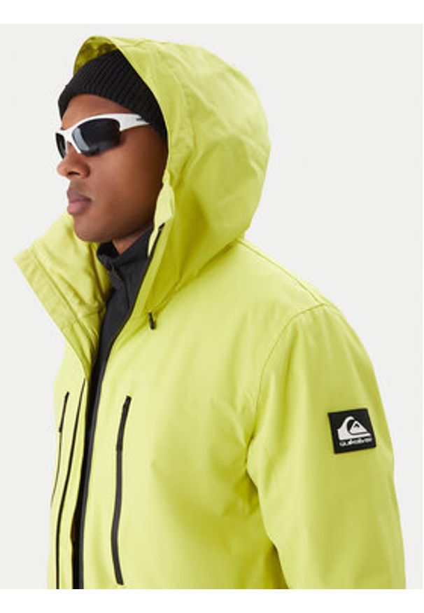 Quiksilver Kurtka snowboardowa Sycamore Solid 20K EQYTJ03502 Żółty Modern Fit. Kolor: żółty. Materiał: syntetyk. Sport: snowboard