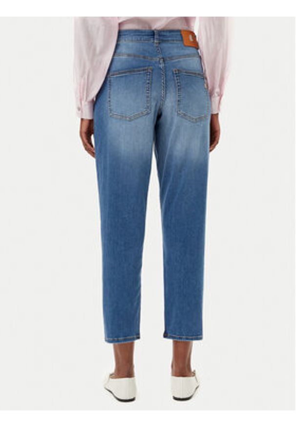 Fracomina Jeansy FP25SVD005D42002 Niebieski Mom Fit. Kolor: niebieski
