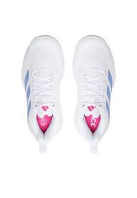 Adidas - adidas Buty Court Team Bounce 2.0 Shoes HR1234 Biały. Kolor: biały. Materiał: materiał #5