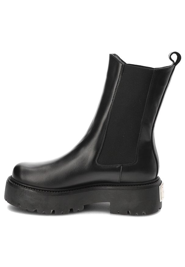 Czarne Botki Carinii Stylowe Wsuwane Workery Damskie. Okazja: na co dzień. Zapięcie: bez zapięcia. Kolor: czarny. Materiał: skóra. Styl: elegancki