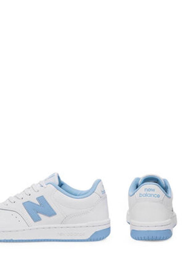 New Balance Sneakersy BB80BLU W Biały. Kolor: biały. Materiał: skóra