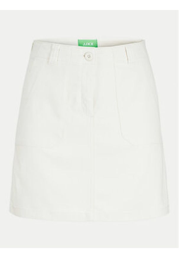 JJXX Spódnica mini Kendal 12266762 Écru Regular Fit. Materiał: bawełna