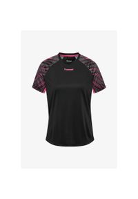 Koszulka treningowa dla dzieci Hummel Blaze Pro. Kolor: czarny, różowy, wielokolorowy. Sport: piłka ręczna, fitness #1