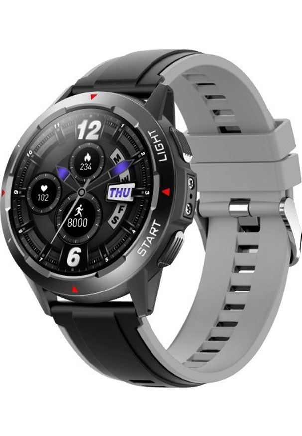 Smartwatch Bakeeley NY28 Czarno-szary. Rodzaj zegarka: smartwatch. Kolor: wielokolorowy, czarny, szary
