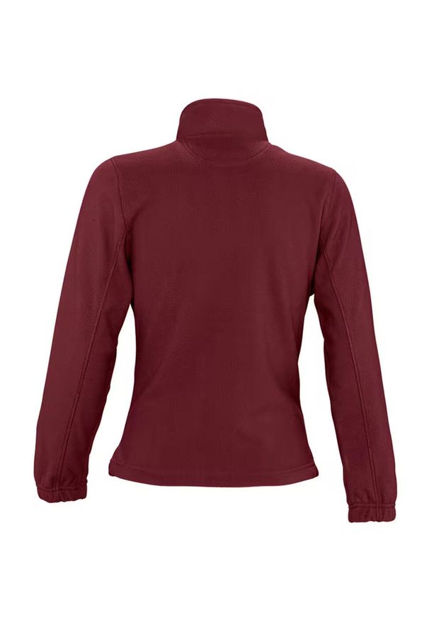 SOL'S - Damska Bluza Polarowa North Fleece Jacket. Kolor: czerwony, wielokolorowy, brązowy. Materiał: polar. Sezon: zima