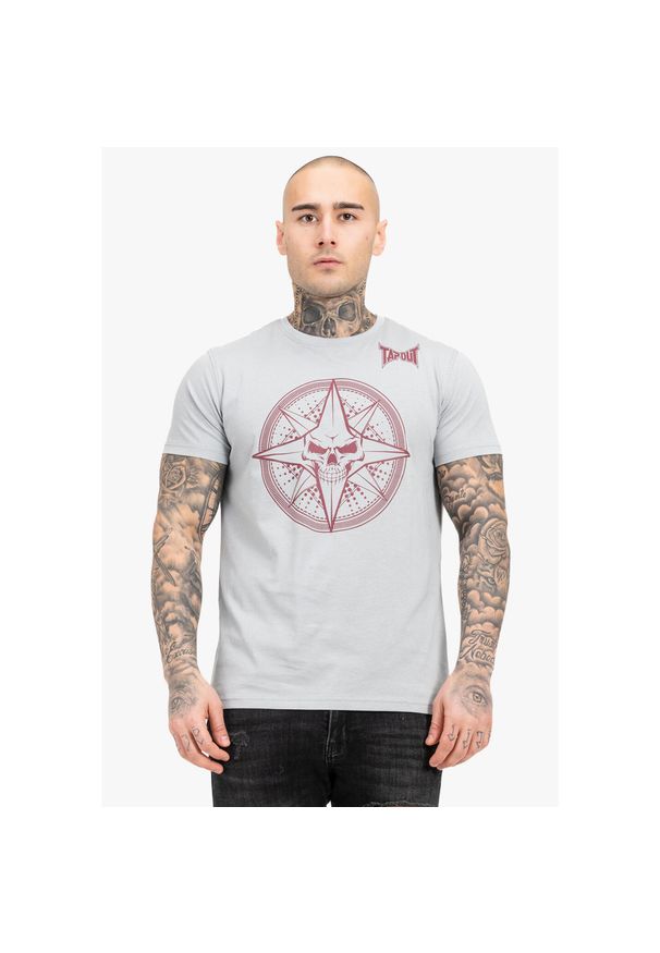 TAPOUT - T-shirt regularny Tapout Skrape. Kolor: wielokolorowy, szary, czarny, czerwony