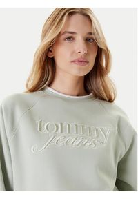 Tommy Jeans Bluza Script DW0DW21196 Zielony Regular Fit. Kolor: zielony. Materiał: bawełna #3