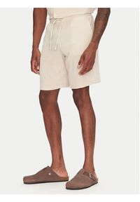 Jack & Jones - Jack&Jones Komplet koszula i szorty materiałowe Easter 12281255 Beżowy Relaxed Fit. Kolor: beżowy. Materiał: bawełna