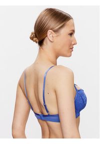 Hunkemöller Biustonosz z fiszbiną Lidia 201168 Niebieski. Kolor: niebieski. Materiał: syntetyk