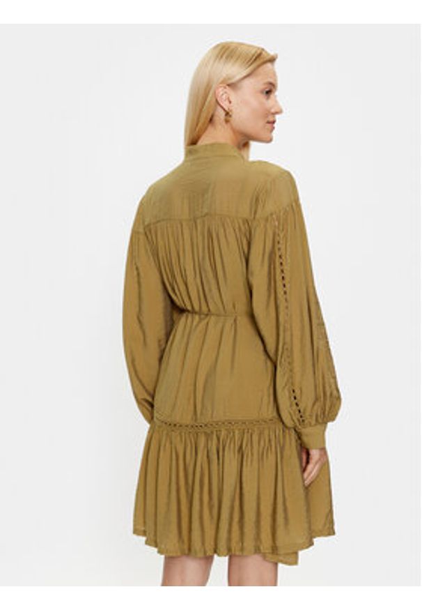 Bruuns Bazaar Sukienka codzienna Karla BBW3388 Zielony Regular Fit. Okazja: na co dzień. Kolor: zielony. Materiał: wiskoza. Typ sukienki: proste. Styl: casual