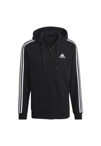 Adidas - Bluza męska adidas Essentials Full-Zip Hoodie. Kolor: czarny. Materiał: polar. Sport: fitness #2
