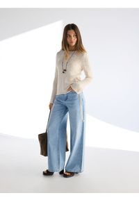 Reserved - Jeansy wide leg - niebieski. Kolor: niebieski #1