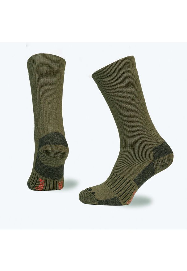 TEKO - Skarpety sportowe Teko Tactical Merino Boot Crew Height. Kolor: zielony