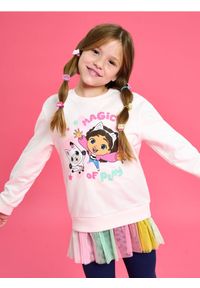 Sinsay - Bluza z kolorowym tiulem Gabby's Dollhouse - kremowy. Kolor: kremowy. Materiał: tiul. Wzór: kolorowy