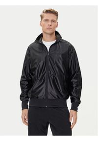 Adidas - adidas Bluza Firebird Metallic JW5960 Czarny Loose Fit. Kolor: czarny. Materiał: syntetyk