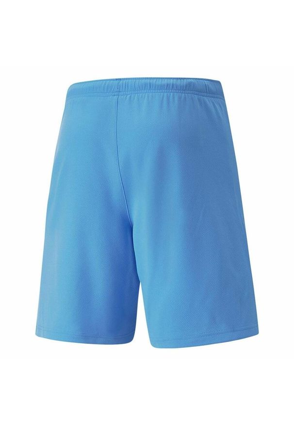 Spodenki piłkarskie męskie Puma teamRISE Short. Kolor: biały, wielokolorowy, niebieski. Sport: piłka nożna