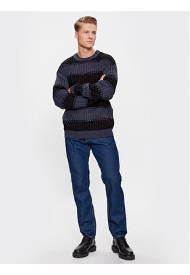 Jack & Jones - Jack&Jones Sweter 12241846 Granatowy Regular Fit. Kolor: niebieski. Materiał: syntetyk
