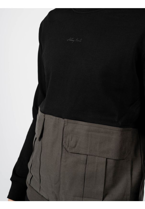 Antony Morato Bluza | MMFL00736-FA150080 | Mężczyzna | Czarny. Okazja: na co dzień. Kolor: czarny. Materiał: poliester, bawełna. Wzór: nadruk. Styl: casual