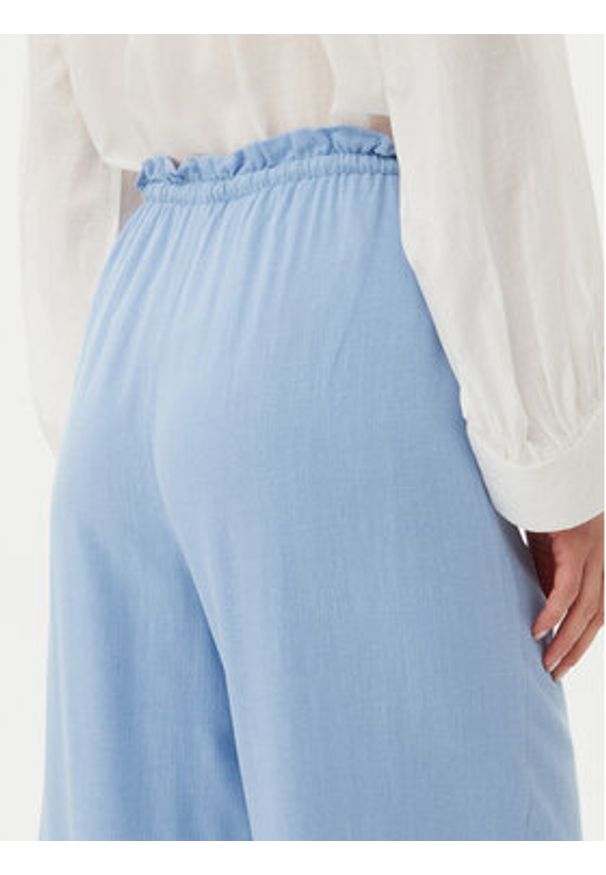 only - ONLY Spodnie materiałowe Solvi 15338672 Niebieski Cropped Fit. Kolor: niebieski. Materiał: wiskoza