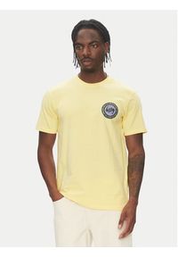 Quiksilver T-Shirt Circle Back Ss EQYZT08054 Żółty Regular Fit. Kolor: żółty. Materiał: bawełna #4