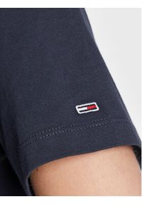 Tommy Jeans T-Shirt Serif Linear DW0DW15049 Granatowy Regular Fit. Kolor: niebieski. Materiał: bawełna