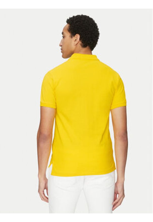 Polo Ralph Lauren Polo 710536856446 Żółty Slim Fit. Typ kołnierza: polo. Kolor: żółty. Materiał: bawełna