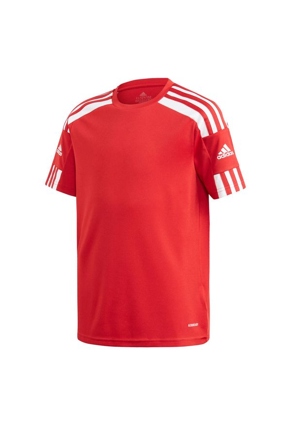 Adidas - Koszulka treningowa dla dzieci adidas Squadra 21 Jersey Youth. Kolor: biały, czerwony, wielokolorowy. Materiał: jersey