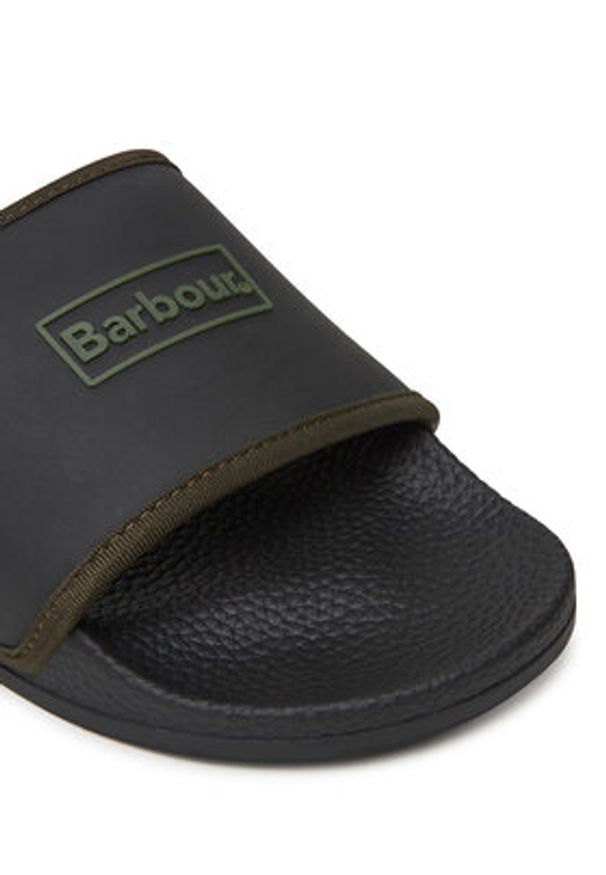 Barbour Klapki MBS0020BK51 Czarny. Kolor: czarny. Materiał: syntetyk