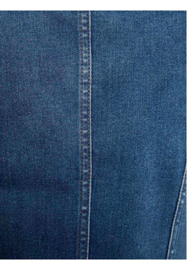 Morgan Kurtka jeansowa 231-VPOMI Niebieski Regular Fit. Kolor: niebieski. Materiał: bawełna