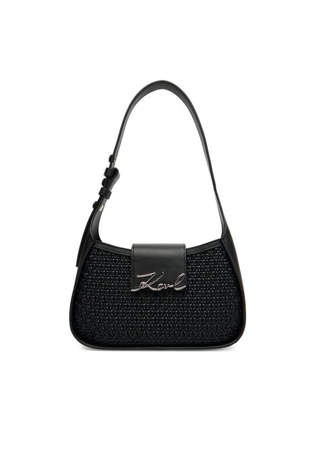 Karl Lagerfeld - KARL LAGERFELD Torebka A3W30049 Czarny. Kolor: czarny. Materiał: skórzane