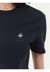 Beverly Hills Polo Club T-Shirt P-SS26W-TS516523 Granatowy Regular Fit. Typ kołnierza: polo. Kolor: niebieski. Materiał: bawełna #3