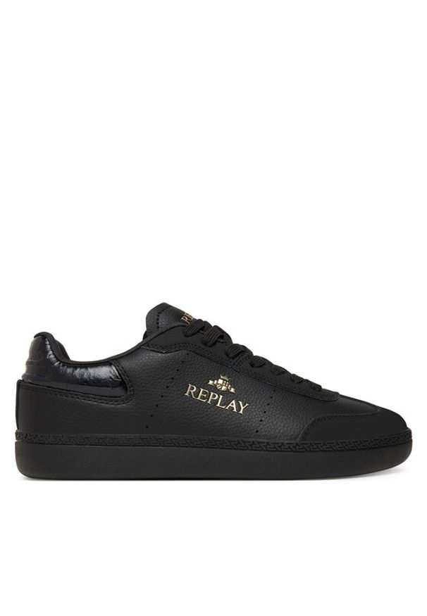 Replay - REPLAY Sneakersy GWSD8.000.C0006L Czarny. Kolor: czarny. Materiał: skóra